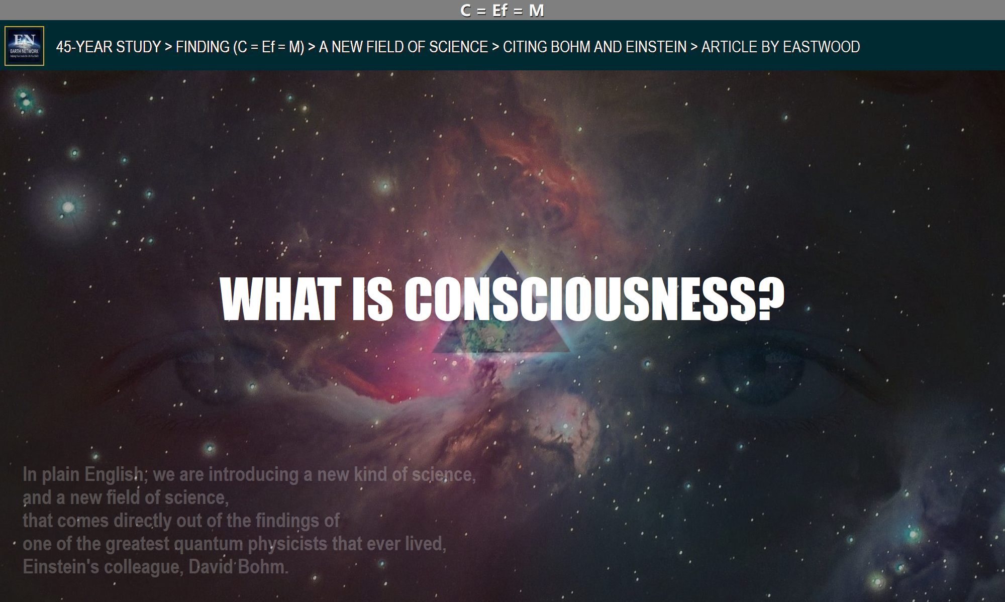 Science Is At An Impasse Regarding Consciousness. Archives | THOUGHTS ...