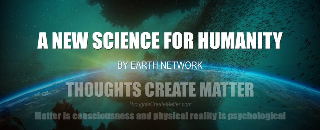 Earthrise and under ocean paradise depicts result of a new field of science explaining how thoughts create matter and quantum consciousness mind