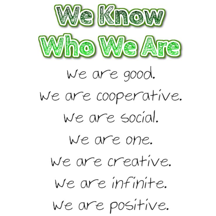 Thoughts create matter we know who we are